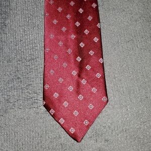 Red Tie with Diamond Pattern New